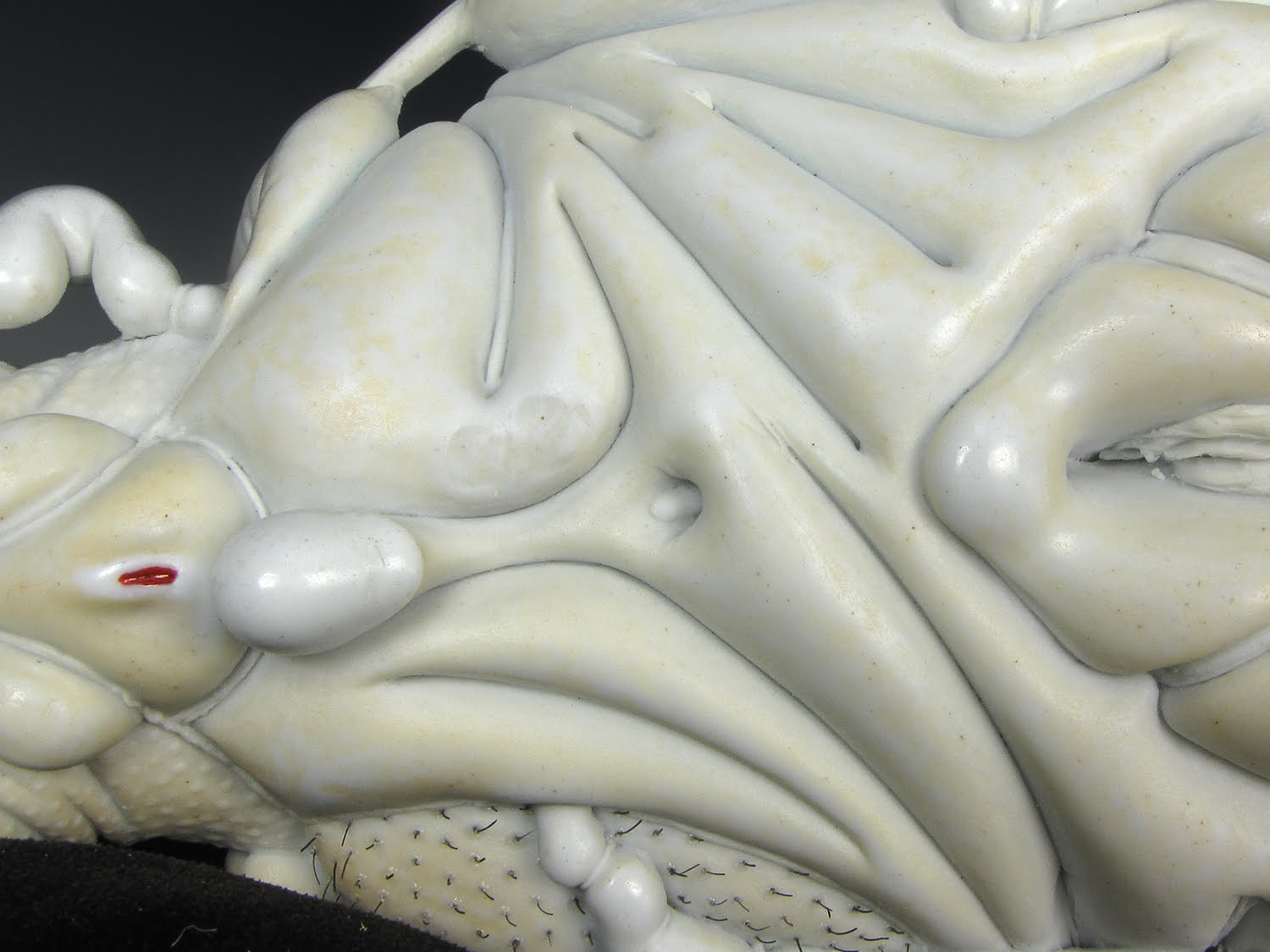 Jason Briggs "Blonde" (detail 3). Porcelain and mixed media sculptural ceramic art.