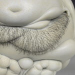 Jason Briggs "Royal" (detail 6). porcelain and mixed media sculpture ceramics.