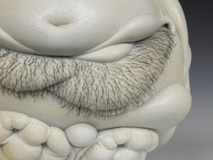 Jason Briggs "Royal" (detail 6). porcelain and mixed media sculpture ceramics.