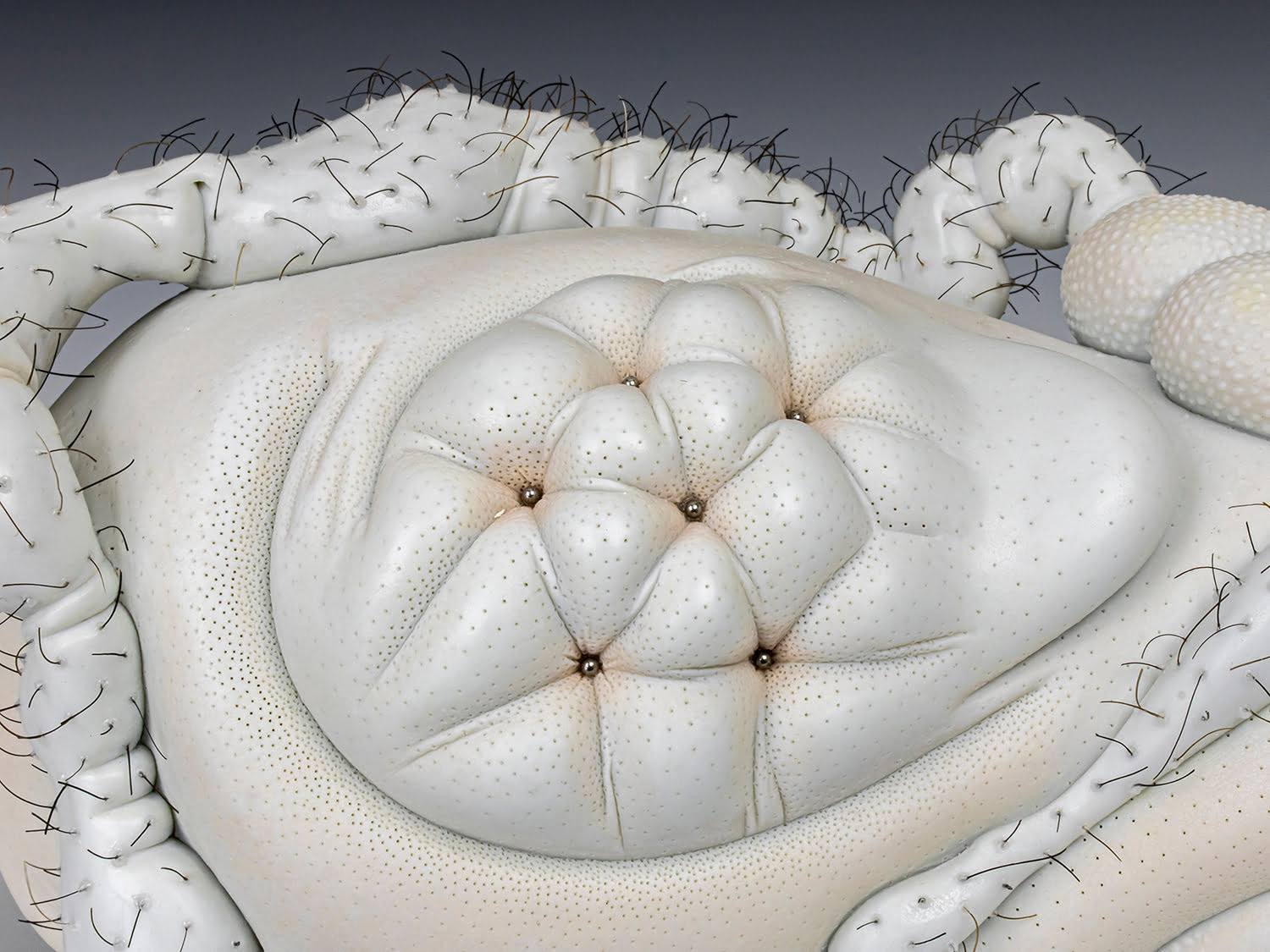 Jason Briggs "Ventura" (detail 5). porcelain and mixed media sculpture ceramics.