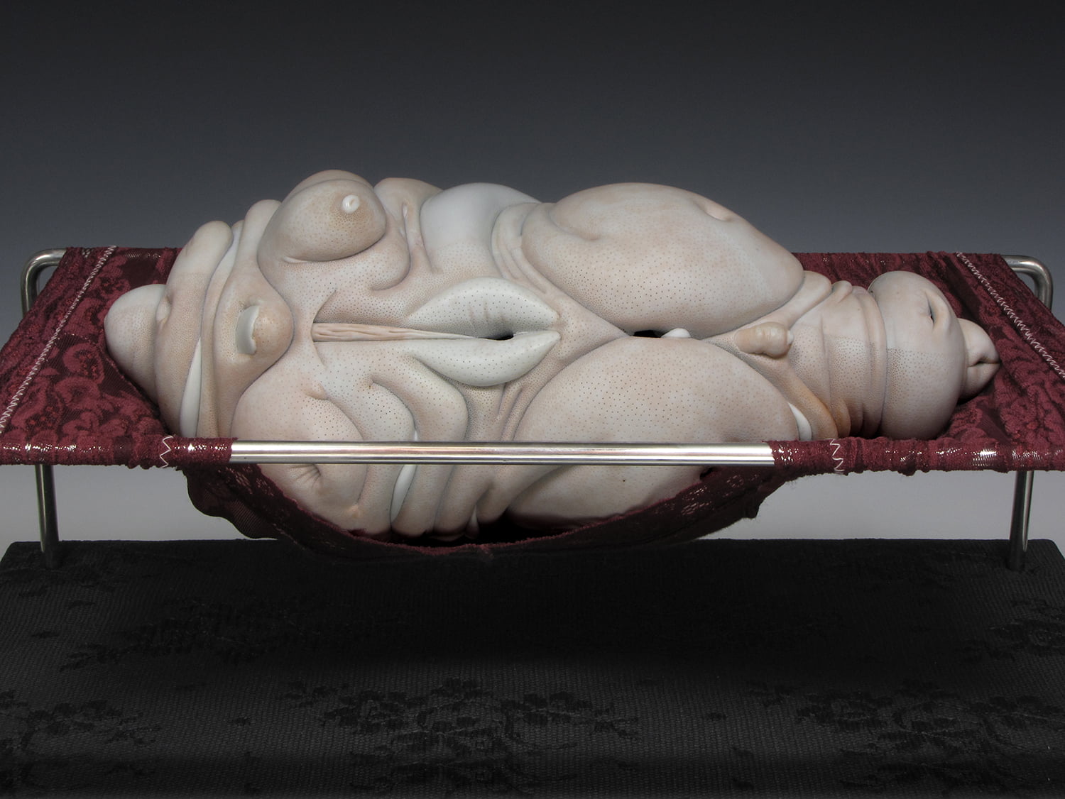 Jason Briggs "Blossom". Porcelain and mixed media sculptural ceramic art.