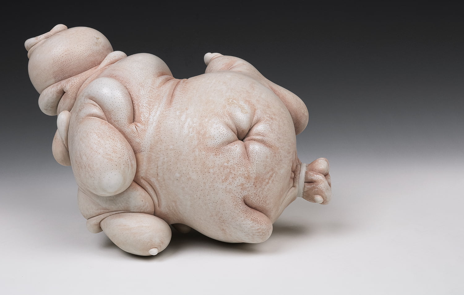 Jason Briggs "Picasso". porcelain and mixed media sculpture ceramics.