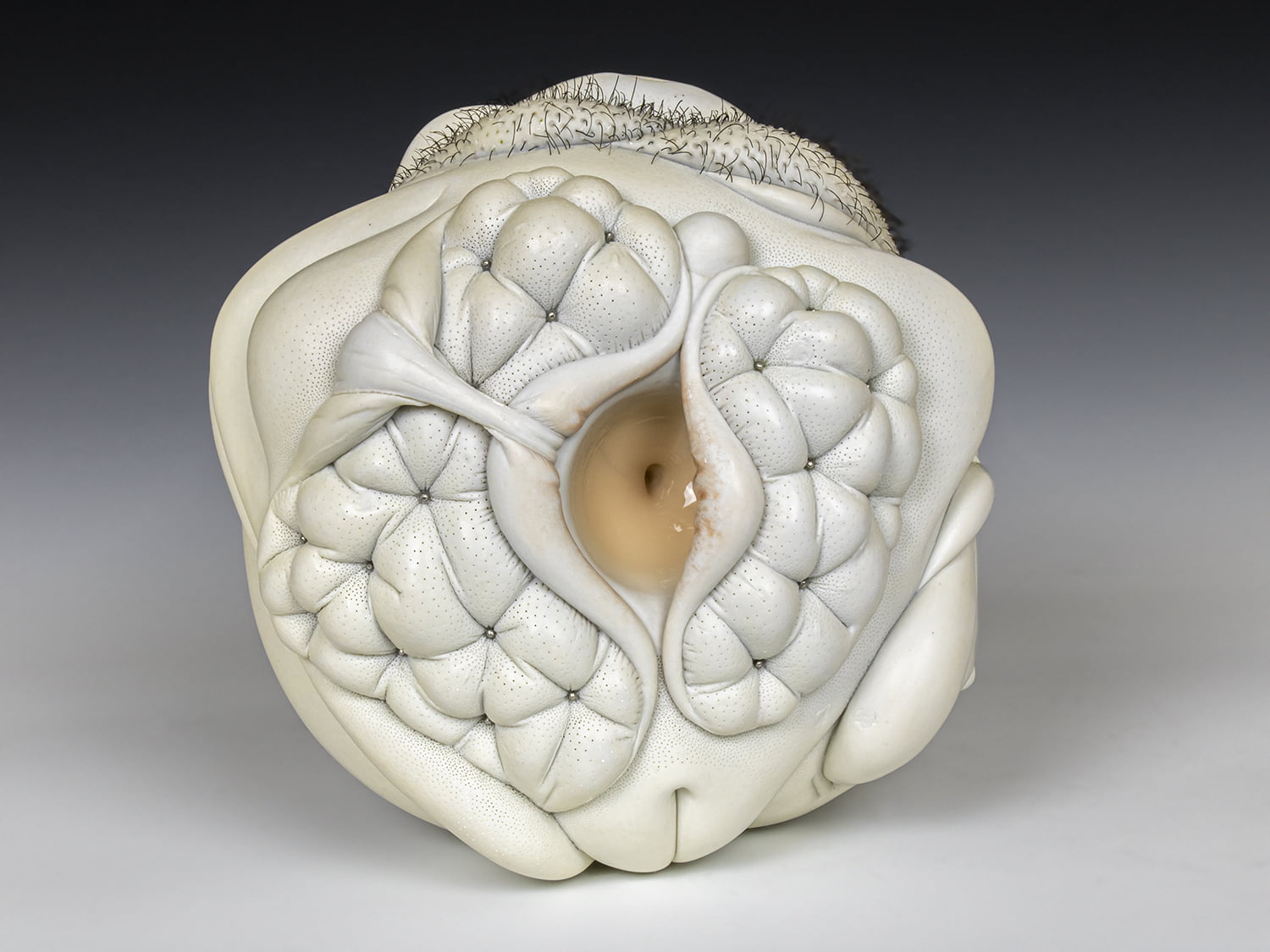 Jason Briggs "Royal" (detail 5). porcelain and mixed media sculpture ceramics.