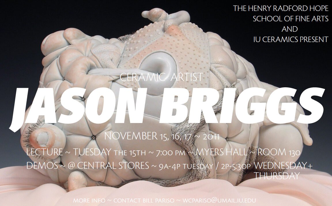 Jason Briggs ceramics workshop visiting artist university of indiana