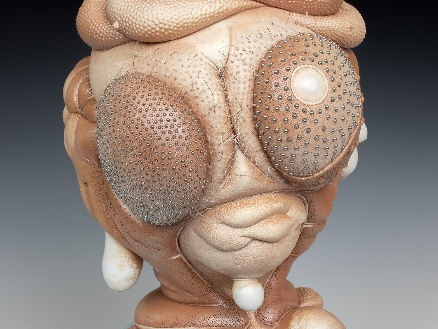 Jason Briggs "Florence" (detail). porcelain and mixed media sculpture ceramics.