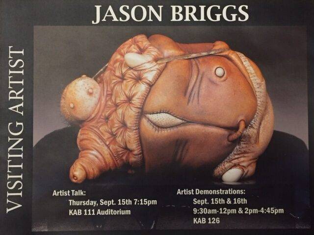 Jason Briggs ceramics workshop visiting artist University of Northern Iowa